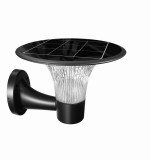 Aplica de exterior felinar solar 15W de perete 2200lm 4000K 6000K IP65 garantie 3 ani culoare neagra