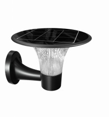 Aplica de exterior felinar solar 15W de perete 2200lm 4000K 6000K IP65 garantie 3 ani culoare neagra