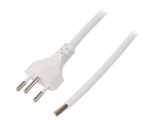 Cablu Electric 3x1mm2 PVC Alb 1,8m 10A 250V