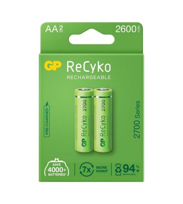 2buc GP AA 2600mAh Baterii reincarcabile