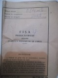 Fisa pentru cota de lapte, anii 50, Herasti, raion Oltenita, comunism