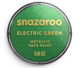 Vopsea metalica pentru fata si corp Snazaroo, 18ml, verde electric - RESIGILAT