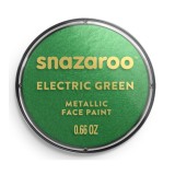 Vopsea metalica pentru fata si corp Snazaroo, 18ml, verde electric - RESIGILAT