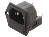Conector alimentare AC tată 10A 250V