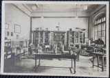 Carte Postala, Bucuresti, Scoala Centrala de Fete, Sala de fizica, perioada interbelica