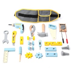 Set de joaca unelte din lemn 25 piese UMU Toys