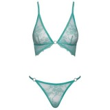 Seturi de Lenjerie - Cottelli Fantezie Set Sutien si Chilotei Turcoaz Small-Medium