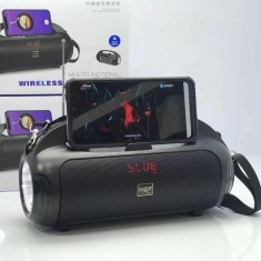 Boxa portabila cu bluetooth, incarcare solara, lanterna, Radio FM, Card TF foto