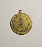 Medalion Regalist Premiul 2 Scolar perioada Regelui Carol II