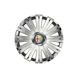 Cumpara ieftin Set 4 capace roti Cu Inel Cromat Active R16 pentru gama auto Alfa Romeo, Autohelix MSA