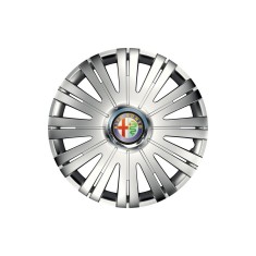 Set 4 capace roti Cu Inel Cromat Active R15 pentru gama auto Alfa Romeo foto