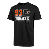 Philadelphia Flyers tricou de bărbați 47 Brand Player Name NHL Jakub Vor&aacute;ček #93 black - M