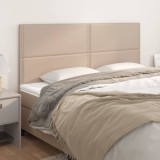 Cumpara ieftin Tăblii de pat 4 buc, cappuccino 90x5x78/88 cm piele ecologică