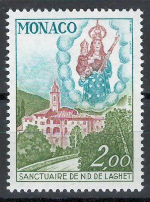 Monaco 1984 Mi 1630 MNH - Sanctuarul Notre-Dame-de-Laghet foto