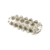 Manșon pentru penis cu striații TOYJOY Power Stretchy Sleeve, pentru stimulare intensă și &icirc;ngroșare, transparent