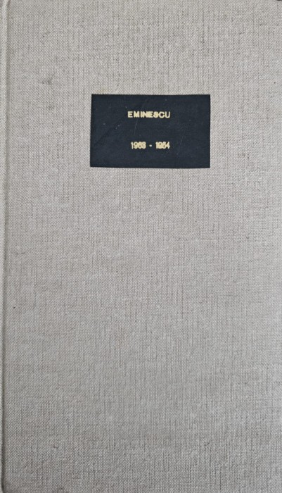 Mircea Ștefănescu, Eminescu - piesă &icirc;n două părți, 1963-1964