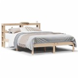 Cumpara ieftin Cadru de pat fara saltea, 150x200 cm, lemn masiv pin