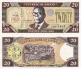 LIBERIA 20 dollars 2006 UNC!!!
