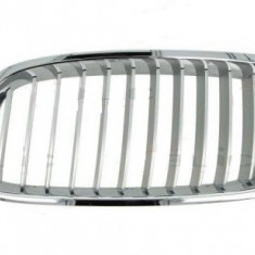 Grila radiator Bmw Seria 3/ Seria 3 Gt (F30/31/34/35), 01.2012-, stanga, crom/argintiu, 51137263479, 20D105-9, Modern Line