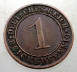 B.229 GERMANIA WEIMAR 1 REICHSPFENNIG 1934 A
