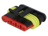 Conector cablu-cablu Superseal 1.5 mamă 5 pini 40-125&deg;C