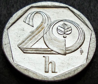 Moneda 20 HALERU - RS CEHOSLOVACIA, anul 2001 * cod 3292 = A.UNC foto