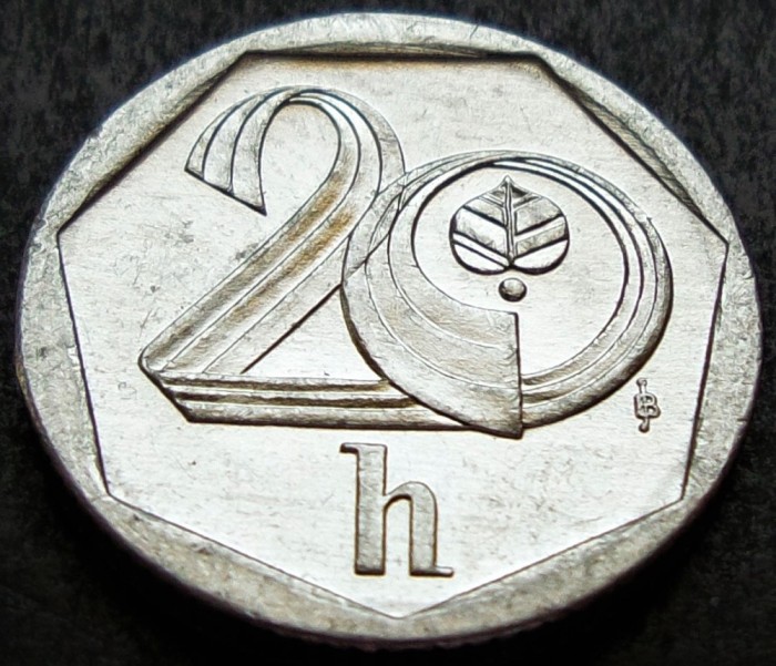 Moneda 20 HALERU - RS CEHOSLOVACIA, anul 2001 * cod 3292 = A.UNC