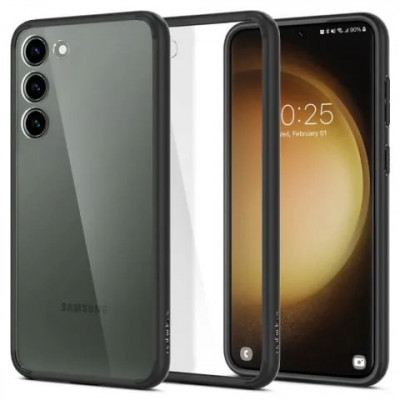 Husa antisoc Samsung Galaxy S23 Spigen Ultra Hybrid Matte Black foto
