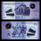 NICARAGUA █ bancnota █ 50 Cordobas █ 2021 █ P-211 █ POLYMER █ UNC █ necirculata