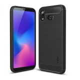 Husa TPU Mofi Carbon pentru Samsung Galaxy A6s, Neagra