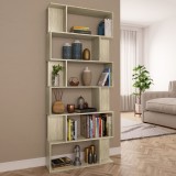 Bibliotecă/Separator, stejar sonoma 80x24x192 cm lemn prelucrat