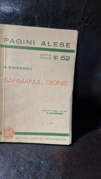 Sarmanul Dionis - M. Eminescu