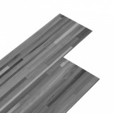 Placi pardoseala autoadezive, gri, 4,46 m&sup2;, PVC, 3 mm, dungi