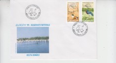 C12 - FDC Romania - Europa 99 Rezervatii naturale Delta Dunarii - LP1485 - 1999