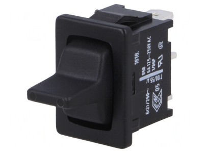 Comutator Basculant 3 Pini ON-OFF-ON 6A 250V foto