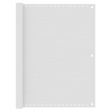 vidaXL Paravan de balcon, alb, 120x500 cm, HDPE