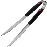 Cleste pentru gratar, Gelexis, maner negru, 40 cm, Oem