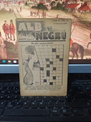 Alb și Negru, Magazin rebusist, anul II no. 54, 28 ian. 1940, București, 089 foto