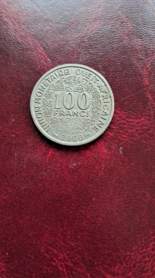 2000 Uniunea monetara est africana 100 Fr foto