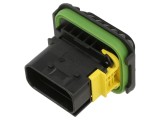 Conector automotive TE Connectivity soclu tată pentru montare pe panou, pe cablu