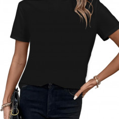 Oco Femei '80 Off Shoulder Topuri Mânecă scurtă Casual Loose Fit Bluză tricou