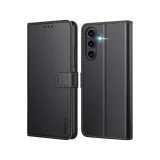 Carcasă compatibilă cu Samsung Galaxy A25 5G, etui tip portofel din piele PU premium [protecție completă] [suport], negru