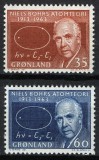 Groenlanda 1963 - Niels Bohr, fizician, serie neuzata