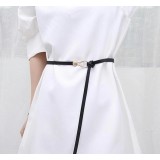 Curea rochie neagra, subtire cu catarama, lungime 110cm AVX-BQ48E