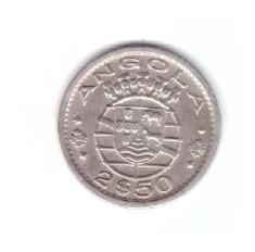 Moneda Angola 2.5 escudos 1967, stare buna, curata