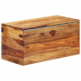 Cumpara ieftin Cufăr de depozitare, 80 x 40 x 40 cm, lemn masiv de acacia