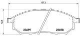 BREMBO P 56 058 PRIME LINE set placute frana,frana disc