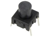 Micro&icirc;ntrerupător TACT SPST 0,05A/24VDC, THT, IP67, 12mm