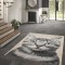 Covor Premium Belgian Model Cancun 18597-062, Marime 80 x 150 cm, Gri, Inaltime Fir 7 mm, Antialergic, Polipropilena, Living, Dormitor, Sufragerie, Bi