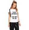 Tricou dama alb - I&#039;m not antisocial - L, THEICONIC